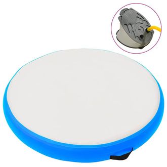 vidaXL Esterilla Inflable De Gimnasia Y Bomba Pvc Azul 100x100x15 Cm Vidaxl