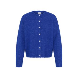 Ichi Ichi - Belablue Cardigan - Dames - Truien - Blauw - Maat: XS Wol