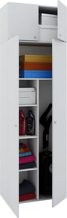 ebuy24 Gabinete De Limpieza De Gabinete De Escoba De Madera Vandol 70x218x40 - Vcm
