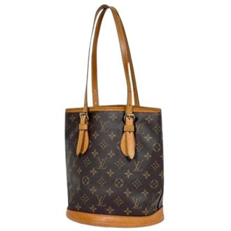 Louis Vuitton Pre-owned Bucket Bags, female, Brown, Size: ONE SIZE Pre-owned Monogram Tote Bag