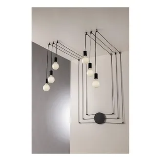 Netlighting HABITAT 6 Light Pendant Ceiling Light Black 500cm
