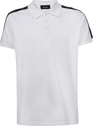 Dsquared2 Polo Shirt - Dames - Polos - Wit - 2XL - Katoen - Tops