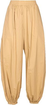Alysi Pantalone Popeline Baloon - Dames - Wijde Broeken - Beige - XS - Broeken