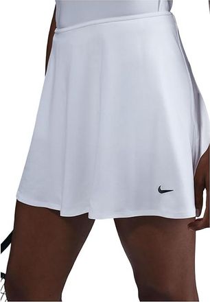 Nike Victory Dri-FIT Flouncy Tennis Skirt Womens Workout White/Black : XL (US 16-18), Elastane/Polyester