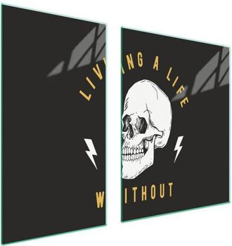 OEM Placa Protectora De Vidrio Para Estufa 90x52 Calavera