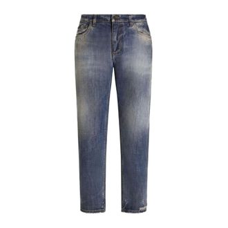 Dolce & Gabbana Loose Cotton Denim Jeans