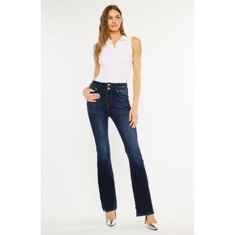 Kancan Gisella High Rise Bootcut Jeans in Dark Wash at Nordstrom, Size 26
