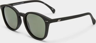 Le Specs Unisex Bandwagon Round Sunglasses In Black