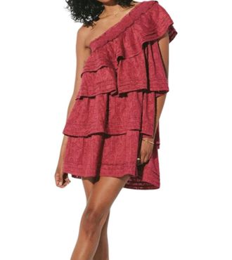 Cleobella Cosette Mini Dress In Berry