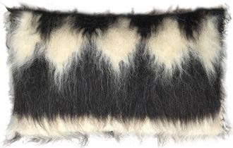 Malagoon Cojín rectangular rombo negro 40x70