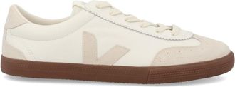 Veja White Solid Volley Sneakers