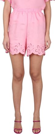 Moschino Pink Embroidered Shorts