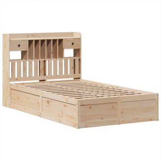 vidaXL Vidaxl - Estructura De Cama Sin Colch&oacute;n Madera Maciza De Pino 135x190 Cm