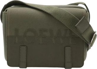 Loewe Pre-owned Leather Shoulder Bag - Dames - Vintage Schoudertas - Groen - ONE Size - Leer - Vintage