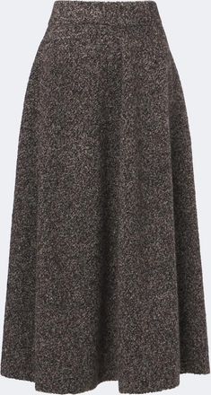 Agnona Gonna midi in cashmere, seta e lana