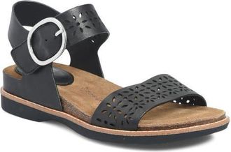 S&ouml;fft Bali III Ankle Strap Wedge Sandal in Black at Nordstrom, Size 7.5