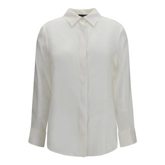 adidas by Stella McCartney Camicia in Seta con Pinces Posteriori - - Sport - Donna - Bianco - M