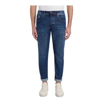 Dondup Heren, Jeans, Blauw, Maat: W35 Katoen