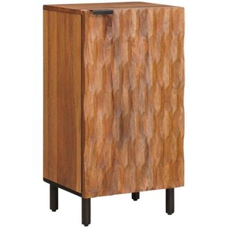 vidaXL Aparador Con Puerta Acabado De Acacia Marr&oacute;n 40 X 33 X 75 Cm Vidaxl
