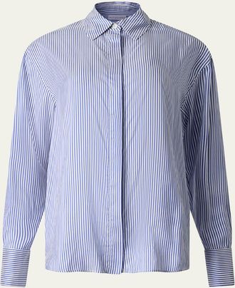 Altuzarra Chika Stripe Button Down Silk Top