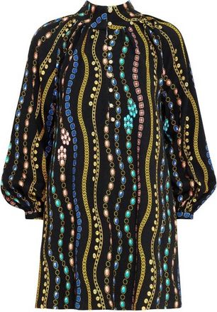 Paolita Taylor Phoebe Dress In Black/ Multi
