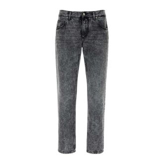 Dolce & Gabbana Straight Jeans, male, Black, Size: XL Straight-leg Jeans