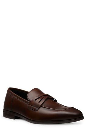 Stuart Weitzman Simon Crisscross Loafer in Brown at Nordstrom, Size 10.5