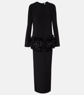 Toteme Petal silk-trimmed maxi dress