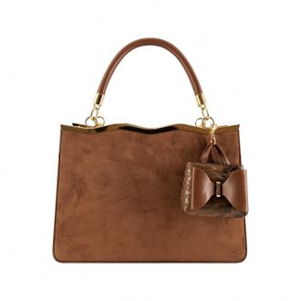 Like Dreams Womens Ramona Suede Mini Charm Crossbody Bag In Coffee