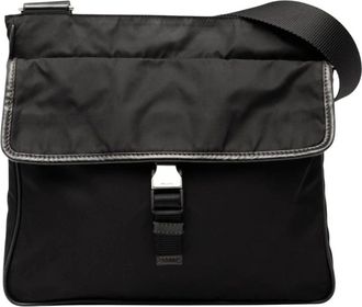 Prada Borsa a tracolla con patta Pre-owned - - Pre-owned - Donna - Nero - ONE SIZE