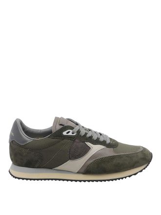 Philippe Model green blville suede sneakers