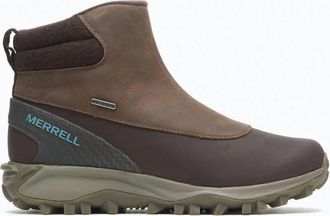 Merrell Womens Thermo Kiruna Mid Zip Waterproof Shoe In Clay