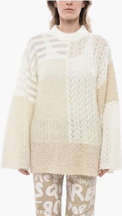 Holzweiler Relaxed-Fit Crewneck Top With Patchwork Effect size S