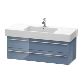 Duravit Duravit X-large M&oacute;dulo Mural 6354, 2 Cajones, 1200mm, Para Vero, Color (frente/cuerpo): Laca De Alto Brillo Stone Blue - Xl635404747