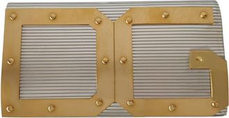 Dolce & Gabbana Python Panelled Epi Leather Clutch