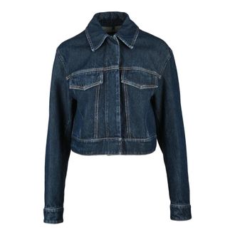 Sportmax Denim Jackets, female, Blue, 2XS, Bormio Giubbotto In Denim