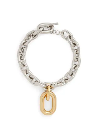 Paco Rabanne XL Link Two-tone Choker Necklace - Silver - One Size