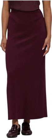 Omoda Om-Linda X Quinty Midi Rok - Dames - Maxi Rokken - Rood - L - Leer - Rokken