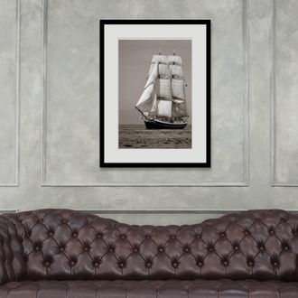 Queence Bild »Jack« Meer Meer Bilder Schiffe Seebilder Seelandschaft Sport historische Ereignisse 1 Stk. tlg. HD Premium Poster-Druck inkl. Holzrahmen