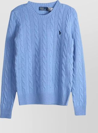Polo Ralph Lauren cashmere wool cable knit slim fit crew neck jumper