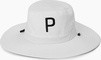 Puma Mens Mens Aussie P Bucket Hat - White - Size: MENS