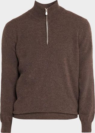 Brunello Cucinelli Men & apos;s Cashmere Quarter-Zip Sweater