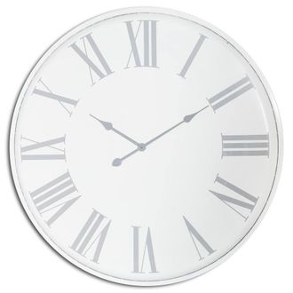 Hill Interiors Flemings Wall Clock in White