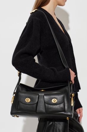 Coach Turnlock Bag, Womens, Black