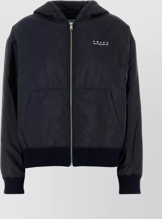 Prada hooded design padded jacket