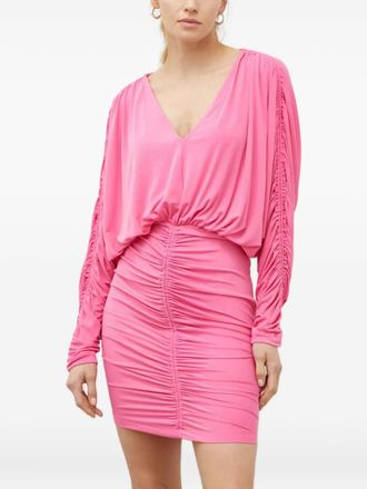 Day Birger Et Mikkelsen Abito corto con scollo a V e ruches - Rosa