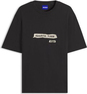 HUGO BOSS Cotton-jersey T-shirt with graphic print
