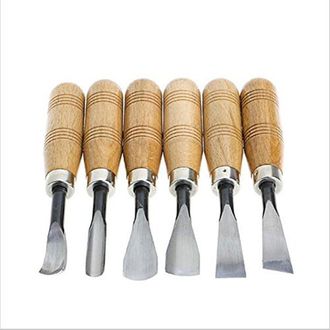 OEM Set Di 6 Coltelli Professionali Per Sgorbie Per Legno Artigianali Fai Da Te In Acciaio Al Carbonio Fatti A Mano