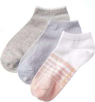 Ted Baker Set Of 3 Low Cut Sock