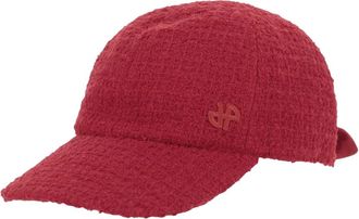 Patou Rode wollen blend pet met monogram - Dames - Petten - Rood - L - Wol - Accessoires